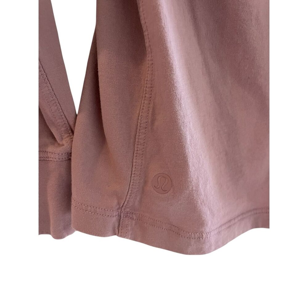 Lululemon All Yours Lavender Long Sleeve Cotton Top Women’s Size Medium Large 10 - Picture 4 of 4
